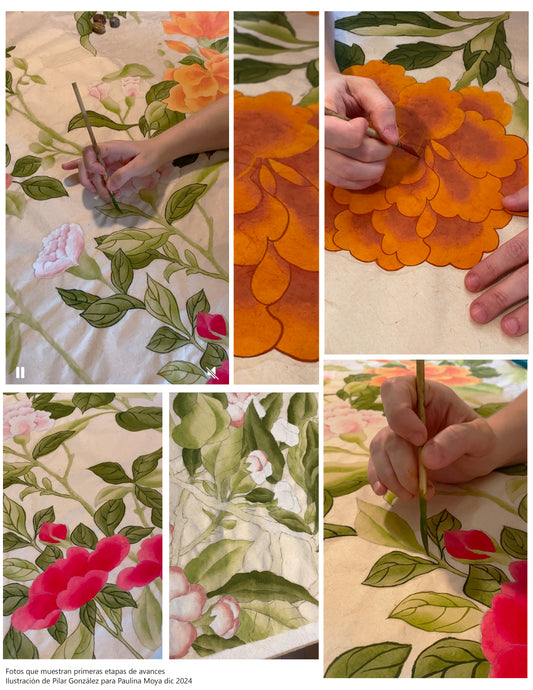 Obra Tríptico "Jardin"