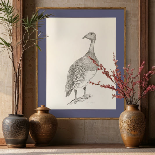 Ilustración impresa de Pato Canquén
