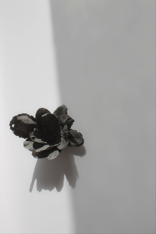 Flor negra decorativa